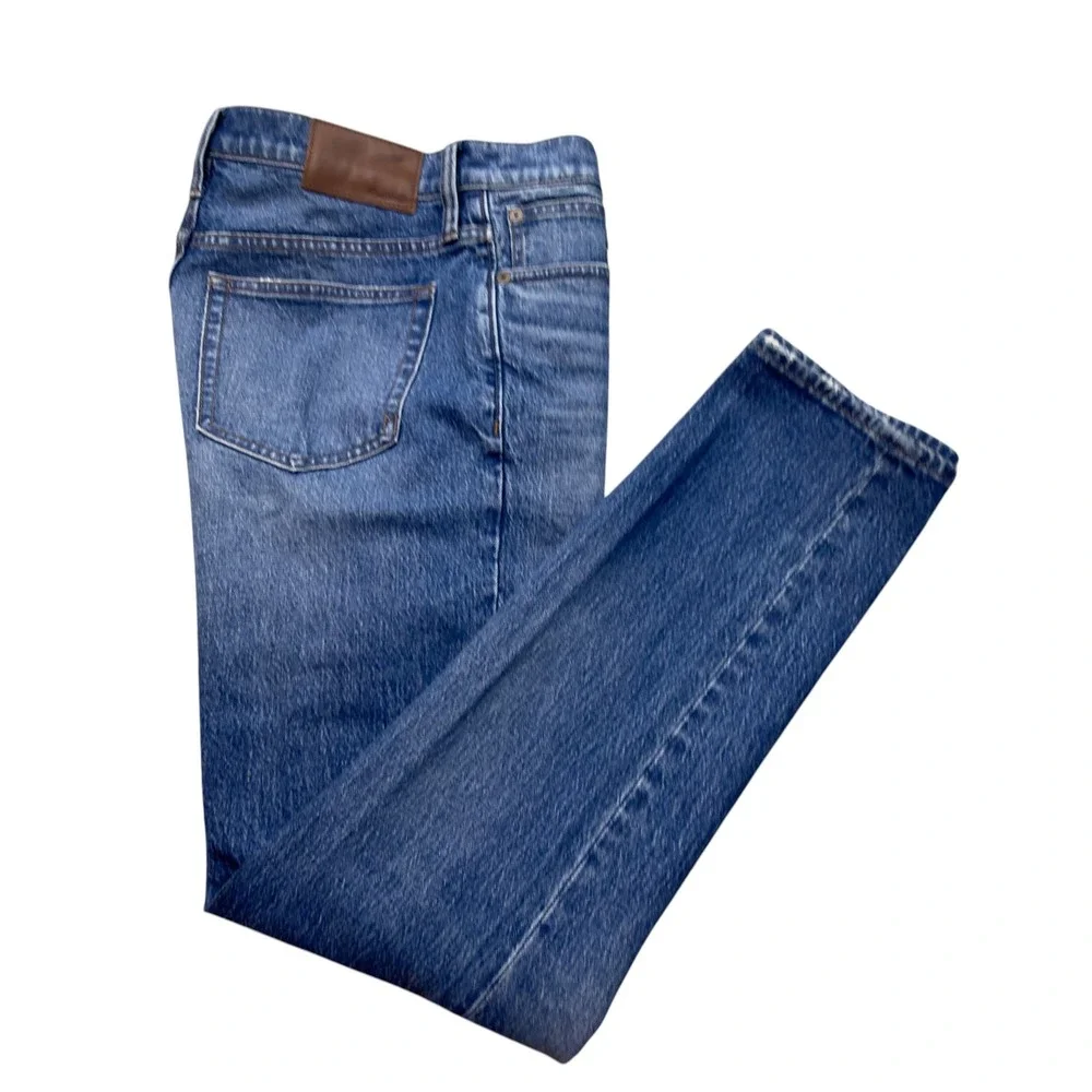Madewell Men 30X32 Slim Authentic Flex Premium Denim Jeans Straight Medium Wash